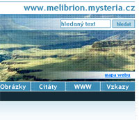 náhled webu osobních stránek Melibriona